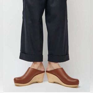 No.6 NEW SCHOOL clogs | 38/ 7.5 | brown, barely worn